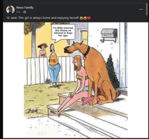 Bestiality Porn Motivational Posters - Shitty facebook meme page makes joke about the incel fantasy of girls  choosing dogs over boys. Commenters agree and make misogynist rants while  salivating about dog+woman relation fantasies. Poorly disguised incel  posting