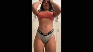 Girlfriend Bra Porn - Hot Amateur Girlfriend Wearing Cute Thong Panties and Sexy Sports Bra on  Solo Homemade Video - Real - Pornhub.com