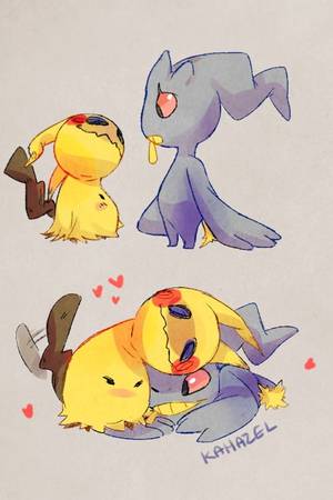 Mimikyu Cute Art Porn - The cutest couple ever!