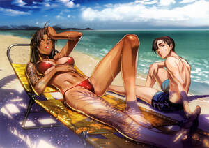 black lagoon revy footjob - Black Lagoon Revy sunbathing | MOTHERLESS.COM â„¢