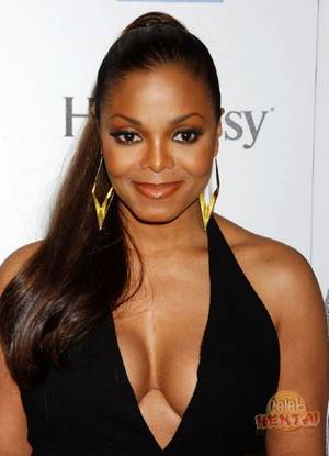 Janet Jackson Porn - Sexy photos of black diva Janet Jackson wearing revealing dress, bikini and  palming her tits