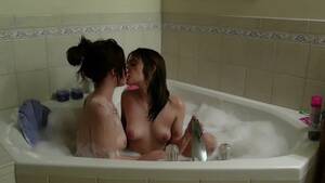 lesbian bubble bath - Skinny College Lesbians Bubble Bath make out, uploaded by anenofe
