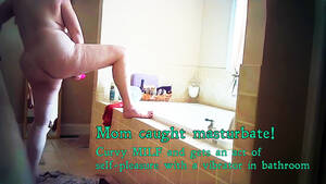 caught masturbating vibrator - Mom caught masturbate! Curvy MILF and gets an act of self-pleasure with a  vibrator in bathroom | AREA51.PORN