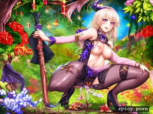 Anime Legs Porn - Image of legs bent down, character colored, witch hat, precise anime  linework - spicy.porn