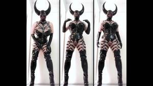 demon fetish - CD Satan Spandex Condom Lady Domme Demon Fetish Goddess