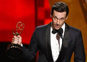 Jon Hamm Porn Cinemax - Jon Hamm Throws Shade at Jennifer Westfeldt in Emmy Acceptance Speech