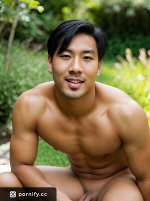 hot black asian porn - Big Black Asian Sexy Hunk in Tight Panties Bending Over in Nature | Pornify  â€“ Best AI Porn Generator