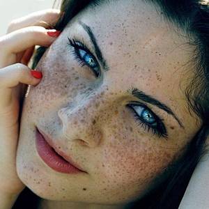 black hair blue eyes - Blue eyes and freckles Â· Black Hair ...