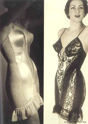 40s satin porn - Lace and satin Torsolet | vintage 1940s undergarments | 40s girdles