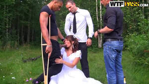 blonde gangbang outside wedding - Interracial Outdoors Gangbang For Hot Newlywed Bride | Any Porn