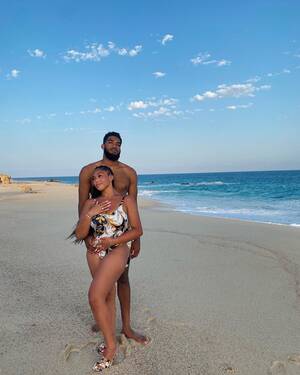 couple topless beach - Jordyn Woods, New BF Karl-Anthony Towns Go IG Official: Photos