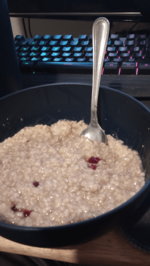 Hot Oatmeal Porn - Put grape jelly in my oatmeal. No I don't know why. : r/shittyfoodporn
