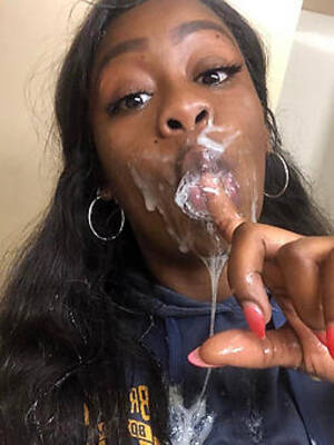 black lady cum shots - Black Cumshots Porn Pics, Naked Black Girls Pictures