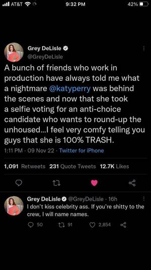 Anal Fucking Katy Perry - So apparently Katy Perry was terrible to deal with? : r/popculturechat