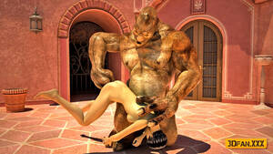 3d Monster Fucking Pussy - monster porn cartoon where girl's pussy is furiously licked |  3dwerewolfporn.com