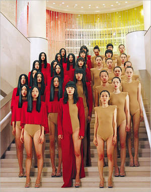Art Performance - 'VB52', Vanessa Beecroft's 52nd performance at the Castello di Rivoli Museo  d'Arte Contemporanea, in Turin, Italy./Courtesy of Gana Art Center and  Shinsegae ...