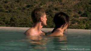 asian pool massage - oil massage and fucking in pool - XNXX.COM