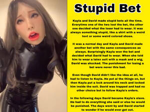 Mask Porn Captions - Stupid Bet by MagicTGCaptions on DeviantArt