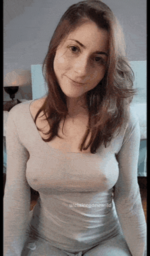 Hard Nipple Porn Caption - Clairegonewild Hard Nipples - Love Porn Gifs