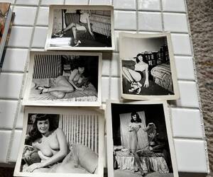best vintage nudist - Found a vintage box of photographs of nude models, some pinup style. Was  wondering if these were originals. : r/Antiques