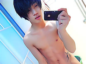 Hot Thin Asian Porn Gifs - ... Thin Asian gay plays with cam ...