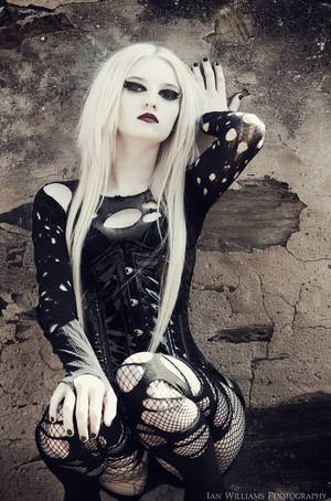 Blonde Gothic - Ian Williams shot of a blonde goth girl.