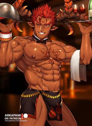 Anime Bodybuilder Porn - Ifrit by Arkapami