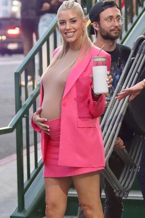 hard lumps after sex pregnant - Pregnant Heather Rae El Moussa Shows Off Baby Bump in a Hot Pink Suit