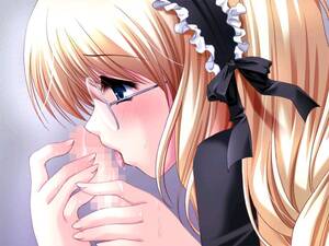 anime lesbians sucking dick - Shy big titty french lesbian maid forced to lick and suck cock - Pichunter