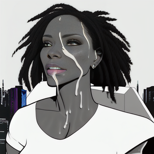 cartoon ebony facial - Rule 34 - 1girls ai generated ai upscaled black hair breasts cum cum  dripping down chin cum in mouth cum on face cum on neck dark skin edited  ejaculate facial female female