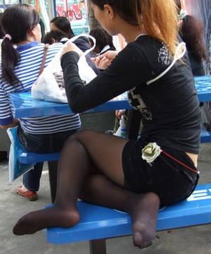 candid pantyhose legs feet - Honour thy feet