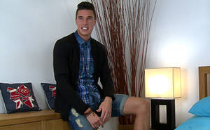 French Big Cock - Tall & Lean Young Straight French Pup Vince Shows off his Big Uncut Cock!