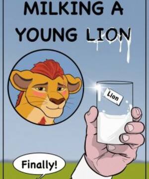 Lion Furry Porn Bondage - Milking A Young Lion gay furry comic - Gay Furry Comics