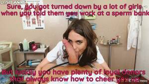 Bank Porn Captions - Balls Sucking CFNM Caption Porn GIF by sexocrates : r/porngifforabiguy