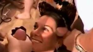 Cat Ears Cum Porn - Happy gal in cat ears collects cum on her face - Porn300.com