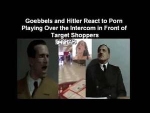 Hitler Porn - Goebbels and Hitler React to Porn Playing Over the Intercom in Front of  Target Shoppers - YouTube