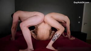 Gay Three Way Anal - Double anal penetration. Hot threesome gay sex and cum in mouth -  XVIDEOS.COM