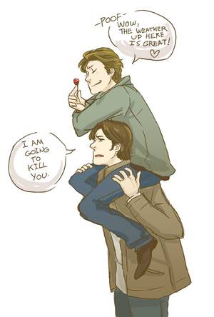 Fan Art Sabriel Spn Porn - Sabriel by TheLogicalNonsense on deviantART I don't ship Sabriel but its  still funny