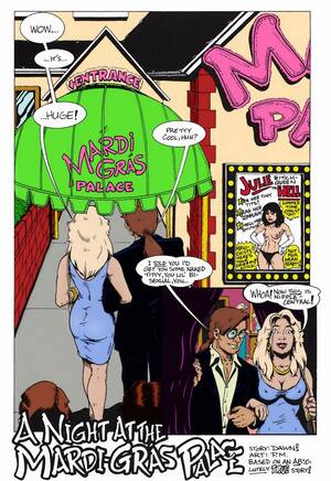 mardi gras cartoon babe naked - A Night at mardi Gras palace - Porn Cartoon Comics