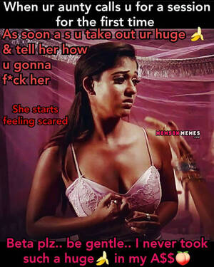 Indian Bhabhi Porn Caption - Scared aunty! - Incest Mom Son Captions Memes