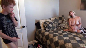 maid caught masturbating - Caught my blonde sister masturbate she watching porn then fucked her