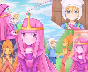Dungeon Adventure Time Flame Princess Porn - Adventure Time: PB Princess Bubblegum, Finn, Flame Princess
