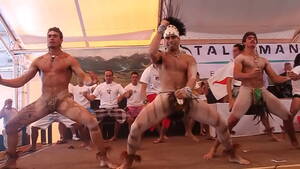 Hula Dance Nude Porn - Nearly naked warrior dance - XNXX.COM