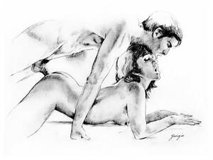 Cartoon Anal Sex Art Drawings - Erotic Pencil Sketches - 68 photos
