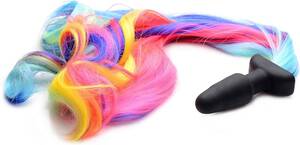 Anal Pony Plug - Rainbow Pony Tail Anal Plug : Health & Household - Amazon.com