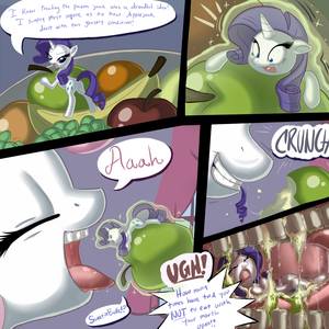 Cartoon Vore Porn - #333864 - apple, artist:cottoncandy, comic, fetish, food, maw, micro,  mouthplay, plot, questionable, rarity, soft vore, sweetie belle, unaware,  vore ...