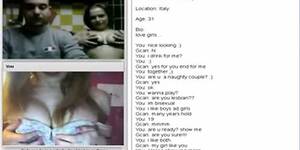 chatroulette huge cock couples - Chatroulette #75 Horny couple suck and fuck - Tnaflix.com