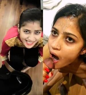 college girls blowjob cum - Super cute 18 college indian real porn blowjob bf until cum out