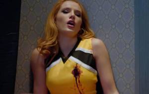 Cheerleader Porn Captions Babysitter - She is seen being shot 'in the boob' but later miraculously recovers