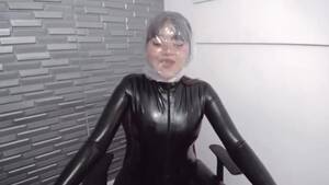 breath play femdom in latex - Cute girl in latex plastic bag breath play - ThisVid.com